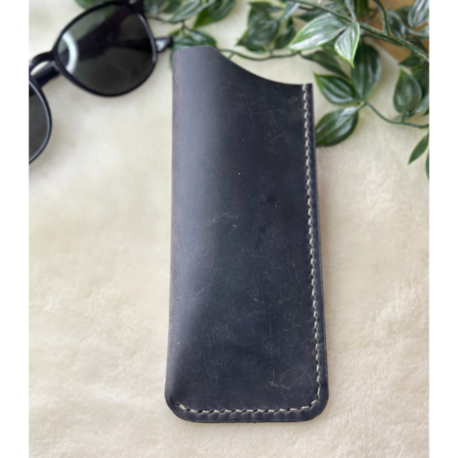 Cushy Sunglesses Case / Gri Crazy Leather