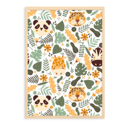 Jungle No3 - Ahşap Çerçeveli Poster 