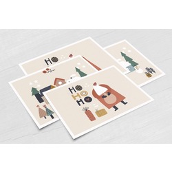 Yılbaşı Kartpostal Seti - 4 farklı tasarım