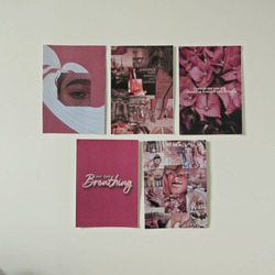 Pink Temalı 5'li Poster Seti