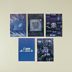 Blue Temalı 5'li Poster Set