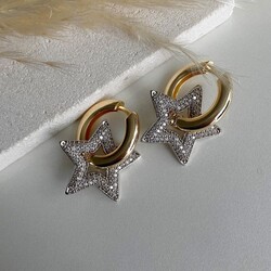 Yıldız Charm Küpe 