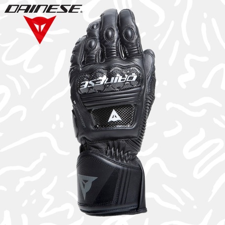Dainese Druid 4 Black Charcoal Gray Deri Eldiven