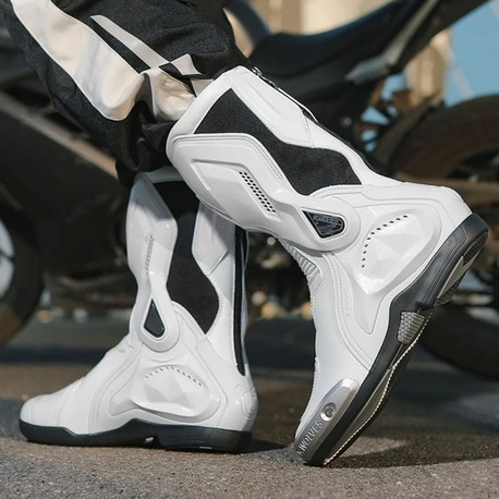 Dainese Torque 3 görünüm uzun kaval korumalı A+ kalite BOT beyaz
