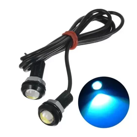 AYNA ALTI LED (KARTAL GÖZÜ) 2'Lİ MAVİ RENK