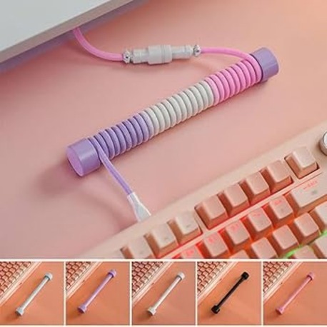 Spiral Kablo Düzenleyici Tutucu – Masaüstü Kablo Organizer 3D Tasarım Estetik Dekor