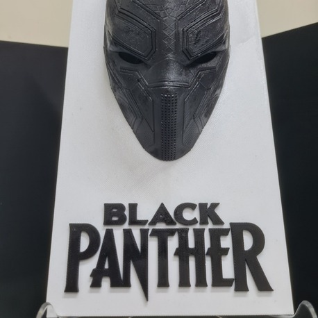 Black Panther Özel Tasarım 3D Kabartmalı Dekoratif Duvar Plakası / Tablo
