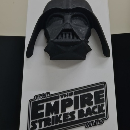 Star Wars Darth Vader 3D Kabartmalı Plaka / The Empire Strikes Back Dekoratif Tablo
