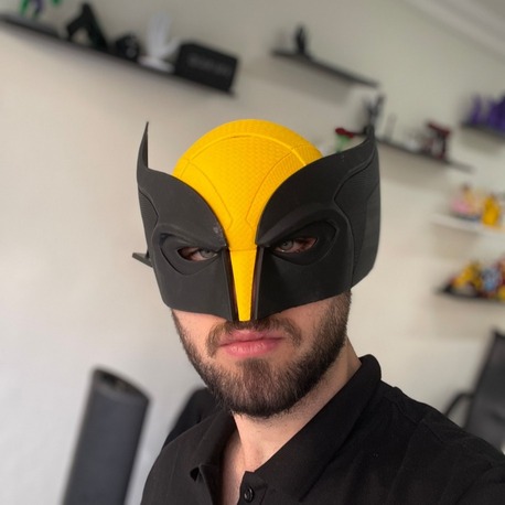Wolverine Maskesi – 3D Baskı Cosplay & Koleksiyon Ürünü