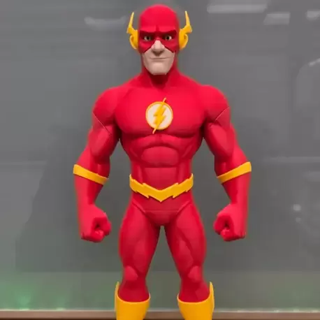 Flash Temalı 3D Baskı Figür | Koleksiyonluk Süper Kahraman Dekoru