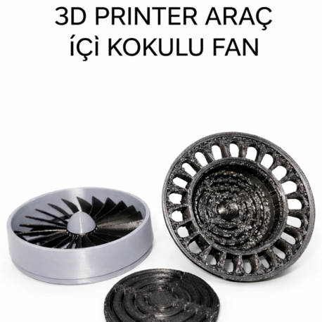 Premium Araç İçi Koku Fanı (3D Baskı) 