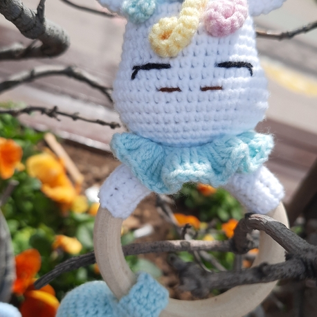 unicorn çıngırak diş kaşıyıcı