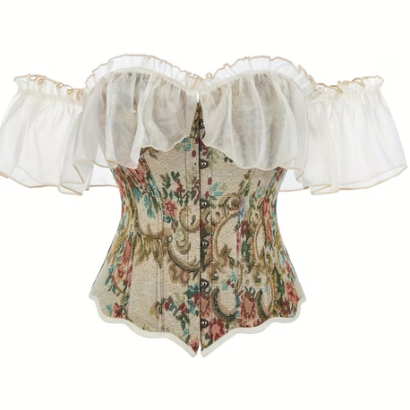 Victorian Floral Lolita Strapless Korse