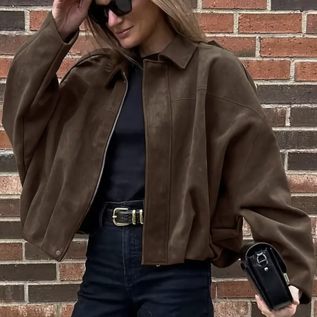 Zara muadili süet bomber ceket 