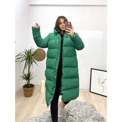 Oversize Kapüşonlu Kadın Mont