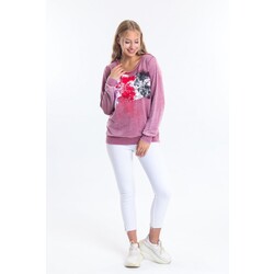 Export Yıkamalı Kumastan Organik Pamuk Sweatshirt 