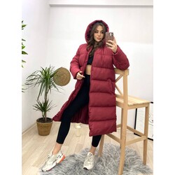 Oversize Kapüşonlu Kadın Mont