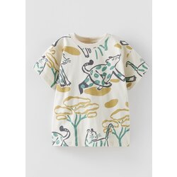 orman hayvanları baskılı Tshirt 