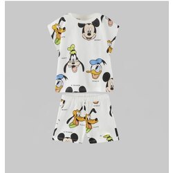 Beyaz Mickey Mouse Takım 