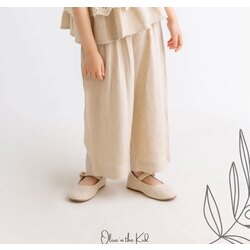 Korsajlı büzgülü pantolon 