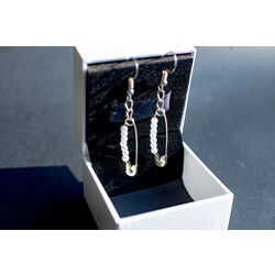 Pearl Fork Needle Earrings