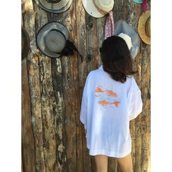 Koifish Beyaz Kısa Kimono