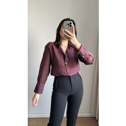 Bordo Modal Gömlek
