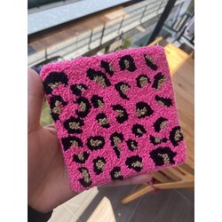 Leopar Kare Bardak Altlığı
