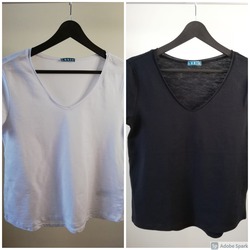 Kadın V Yaka Tshirt