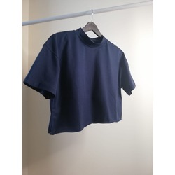 Kadın Dik Yaka Crop Top