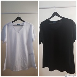 Kadın Kısa Kollu Hamile Tshirt - V Yaka