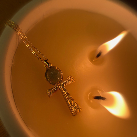 Ankh & Antik Mısır Böceği jade