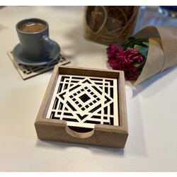 Selçuklu Motifi Bardak Altlığı 