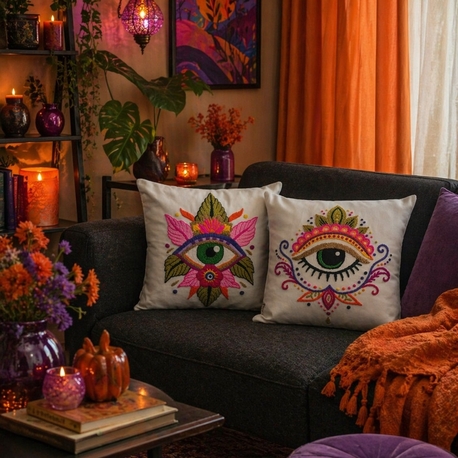 Evil eye serisi kırlent takımı