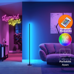 Lumine Light RGB LED lambader, RGB Kumandalı, Çok Özellikli, Ambiyans aydınlatma