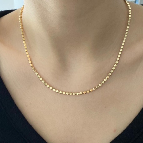 Solène Dot Chain Çelik Kolye -  Gold
