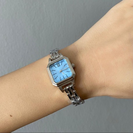 IceBlue Vintage Metal Saat – Silver