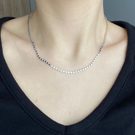 Solène Dot Chain Çelik Kolye 