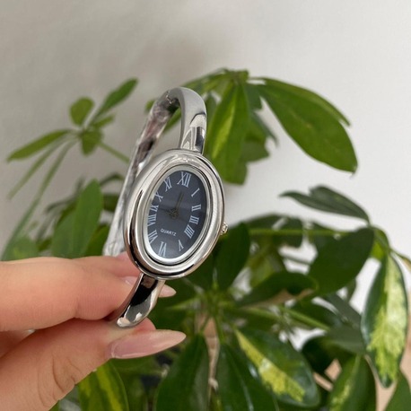 ✨ Midnight Oval – Silver ✨