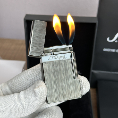 S.T. Dupont Ligne 2 Çift Alev Siyah