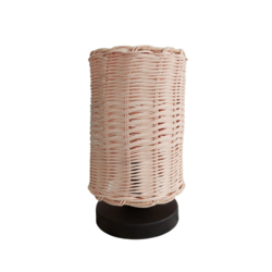 Atölye Aruv - Silindir Başlıklı Rattan Abajur