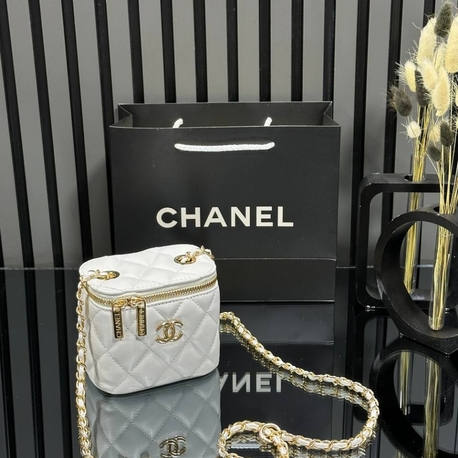 ( DÜZ MODEL) CHANEL MİNİ VANİTY EL VE OMUZ ÇANTASI