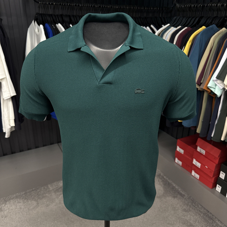 Örme V Triko Polo Yaka (Petrol Yeşili-33036)