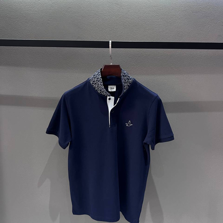 YAKA DETAYLI POLO YAKA (251904-LACİVERT)