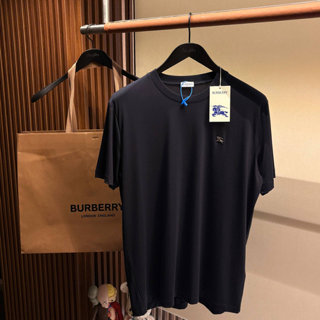 İthal Burberry T-shirt Kırışmayan Kumaş (9224-Lacivert)