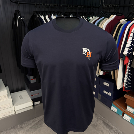 İthal Hermes T-shirt Kırışmayan Kumaş (9449-Lacivert)