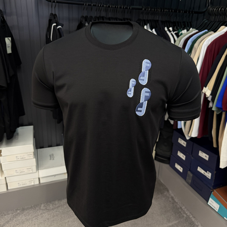 İthal Fendi T-shirt Kırışmayan Kumaş (9447-Siyah)