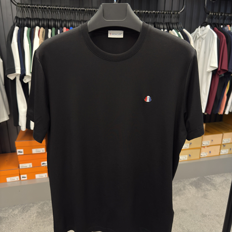 İthal Moncler T-shirt Kırışmayan Kumaş (418-Siyah)