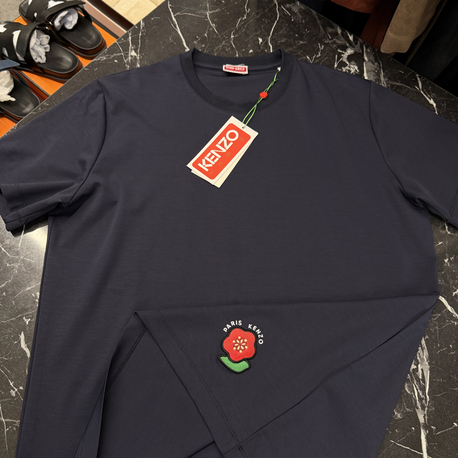 İthal Kenzo T-shirt Kırışmayan Kumaş (9446-Lacivert)