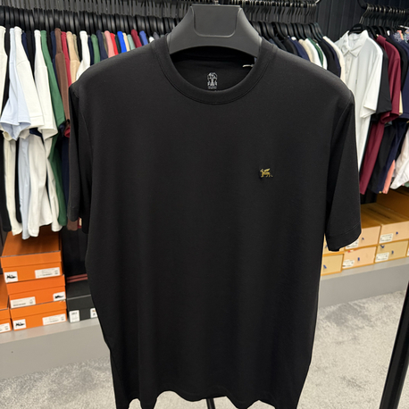 İthal Brunello Cucınelli T-shirt Kırışmayan Kumaş (9427-Siyah)